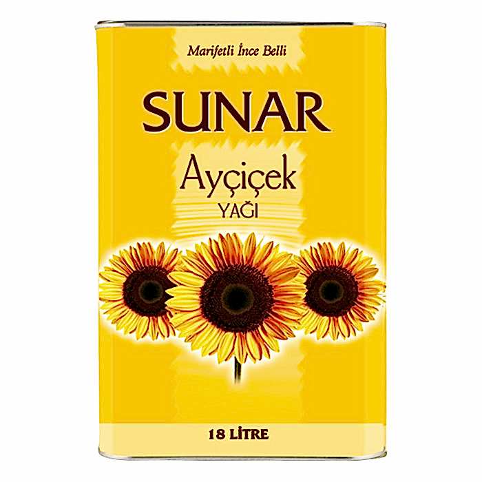 Sunar Ayçiçek Yağı 18 lt.